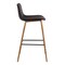 Armen Living Maddie Contemporary 26" Barstool in Walnut Wood Finish and Brown Faux Leather LCMDBAWABR26 - alternate 4
